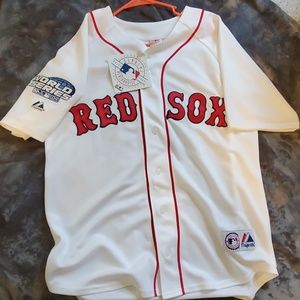 Red Sox Jersey with 2004 World Series patch